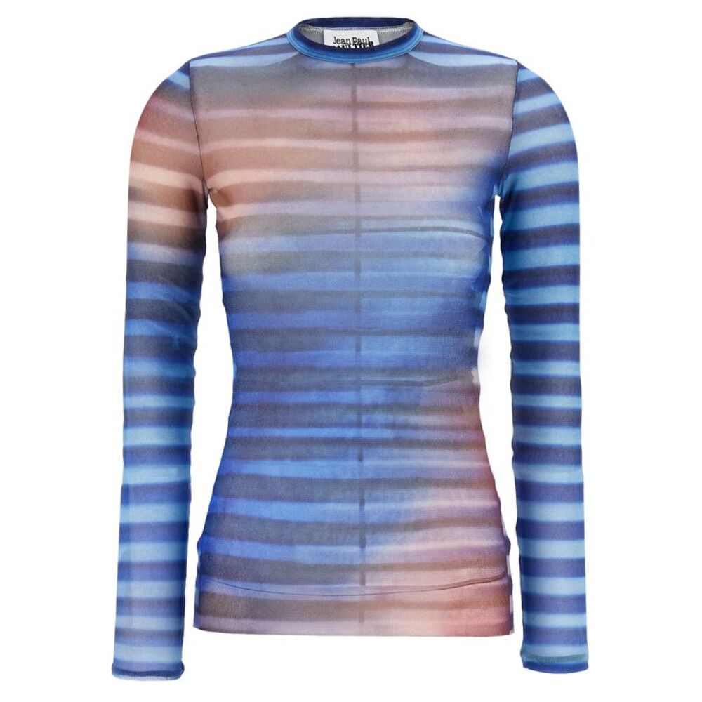Jean Paul Gaultier Multicolor Polyamide Pattern Women's Shirt